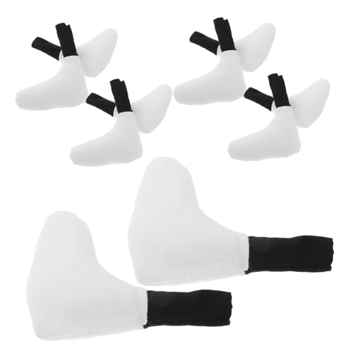 FELTECHELECTR 10 Stück DIY-puppenherstellungsbeine, Zubehör Für Aus Baumwolle Gefüllte Gelenkbeine Für Bastelprojekte, Flexible Puppenfußteile Zum Nähen Und Für Stoff-DIY von FELTECHELECTR