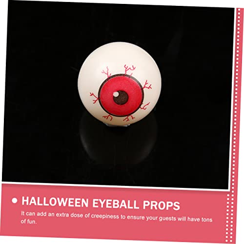 FELTECHELECTR 10 Stück Halloween Deko Rote Künstliche Augenball Requisiten Horror Party Zubehör Gruselige Festival Dekoration für Trick Treat und Halloween von FELTECHELECTR