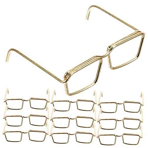 FELTECHELECTR 10 Stück Miniatur-brillenrahmen Für Puppen Spielzeugpuppen Anzieh-brillenrahmen Ohne Linse Metalldrahtrahmen Für Puppen Dekoratives Zubehör FELTECHELECTR 10 Stück Miniatur-brillenrahmen Für Puppen Spielzeugpuppen Anzieh-brillenrahmen Ohne Linse Metalldrahtrahmen Für Puppen Dekoratives Zubehör von FELTECHELECTR