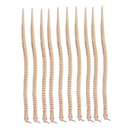 FELTECHELECTR 10 Stück Teiliges Holzschlangen für Flexible Gelenkige Schlangen für Halloween Partys und Streiche Realistisch und Charmant für Kindergeburtstage und Mitgebsel FELTECHELECTR 10 Stück Teiliges Holzschlangen für Flexible Gelenkige Schlangen für Halloween Partys und Streiche Realistisch und Charmant für Kindergeburtstage und Mitgebsel von FELTECHELECTR