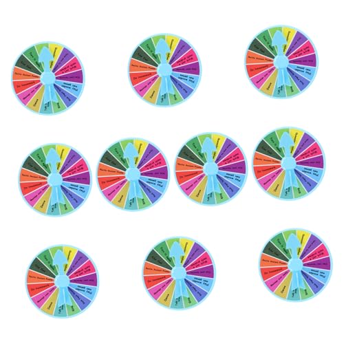 FELTECHELECTR 10 - teiliges Farbiges Preisrad, Kleines Spielrad, Miniatur -, Teambuilding - Spiele Für Interaktive Gruppenaktivitäten, Veranstaltungen, Partys FELTECHELECTR 10 - teiliges Farbiges Preisrad, Kleines Spielrad, Miniatur -, Teambuilding - Spiele Für Interaktive Gruppenaktivitäten, Veranstaltungen, Partys von FELTECHELECTR
