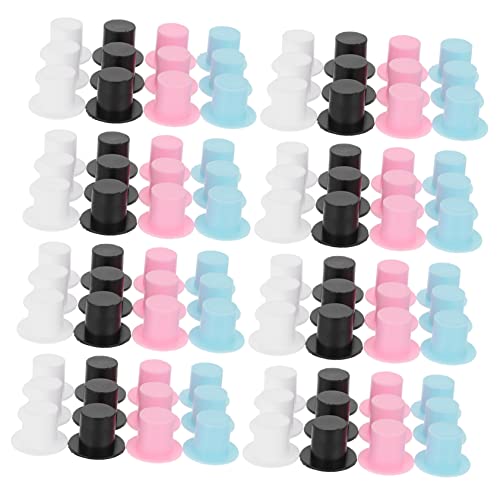 FELTECHELECTR 100Stücke DIY Mini Hüte Mischfarben Dekorative Kleine Clown Hüte für Weihnachtskunst Bastelprojekte und Schulprojekte für Kreative Handarbeiten und Puppendekoration von FELTECHELECTR