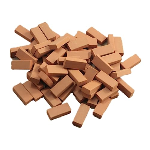 FELTECHELECTR 100Stücke DIY Ziegelsteine für Kreative Sandtischlandschaften Modellbau Raumdekoration Sicher und Langlebig für Themenpartys Modularer BAU Spaß FELTECHELECTR 100Stücke DIY Ziegelsteine für Kreative Sandtischlandschaften Modellbau Raumdekoration Sicher und Langlebig für Themenpartys Modularer BAU Spaß von FELTECHELECTR