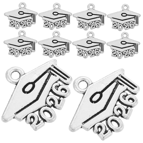 FELTECHELECTR 100stücke Graduierung Quaste Charms Metalllegierung Abschlussmütze Für Dekoration Erinnerungsstücke Für Abschlussfeiern Und Persönliche Accessoires von FELTECHELECTR