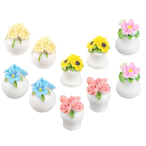 FELTECHELECTR Miniatur-topfpflanzen- -Set 10-teilig Künstlicher Mini-Bonsai Für Mini- -Ornament Puppenhaus-Pflanze FELTECHELECTR Miniatur-topfpflanzen- -Set 10-teilig Künstlicher Mini-Bonsai Für Mini- -Ornament Puppenhaus-Pflanze von FELTECHELECTR