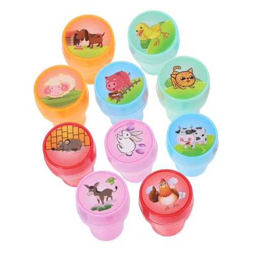 FELTECHELECTR 10St Kinderstempel Tiere Stempel für Tierstempel-Set Geburtstagsgeschenke Farmtier Lehrerstempel Zauberer-Stempel Zug-Party Eierstempel Weihnachten PVC FELTECHELECTR 10St Kinderstempel Tiere Stempel für Tierstempel-Set Geburtstagsgeschenke Farmtier Lehrerstempel Zauberer-Stempel Zug-Party Eierstempel Weihnachten PVC von FELTECHELECTR