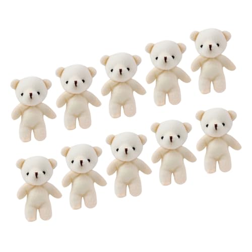 FELTECHELECTR 10st Mini-bärpuppe Schlüsselanhänger Mit Tiermotiv Zum Plüsch-schlüsselanhänger Bär Geschenke Für Bären-partygeschenke Mini-bär Stofftier Taschen Pp Baumwolle Haushaltsprodukte von FELTECHELECTR