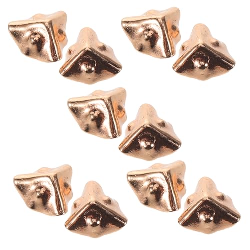 FELTECHELECTR 10pcs Mini Schmuck Reisekoffer Eckpackungen, DIY Dollhouse Miniatur -kofferzubehör Metallgepäck Koffer Eckwächter FELTECHELECTR 10pcs Mini Schmuck Reisekoffer Eckpackungen, DIY Dollhouse Miniatur -kofferzubehör Metallgepäck Koffer Eckwächter von FELTECHELECTR