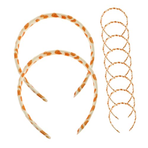 FELTECHELECTR 10pcs Zoo Tier Themen Stirnband Boho -Stil Stirnbänder Süßes Muster Stirnbänder Tierdruck Stirnbänder DIY Stoff Stirnband Für Urlaub Neujahr Giraffe von FELTECHELECTR
