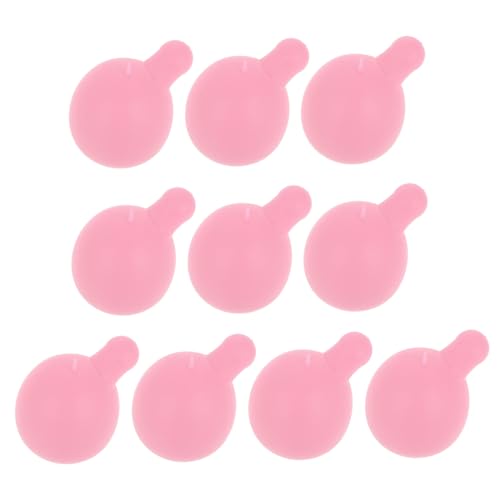 FELTECHELECTR 10st Blasenblasenkern Stressball Aus Silikon Spucke Blasen, Quetsche Spielzeuge Spielzeugquietscher Plüschtier-schilfeinsatz Blasenkugel Puppenblasenersatz Rosa Weiches Gummi von FELTECHELECTR