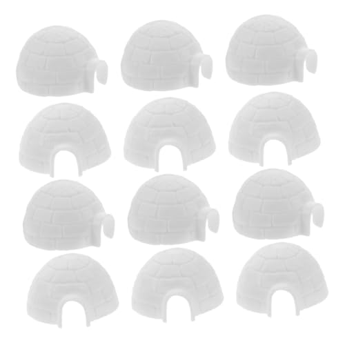 FELTECHELECTR 12 Stück Mini-eishaus-Figuren, Kleine Eishaus-Dekorationen, Sandtisch-zubehör FELTECHELECTR 12 Stück Mini-eishaus-Figuren, Kleine Eishaus-Dekorationen, Sandtisch-zubehör von FELTECHELECTR