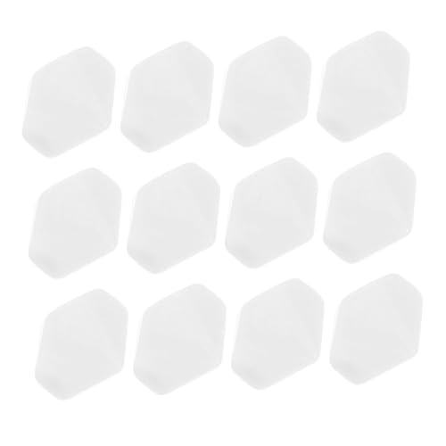FELTECHELECTR 12 Stück Teiliges Weiße Acrylwürfel Blanko zum DIY Gravieren Robuste Brettspiele Würfel mit Glatter Oberfläche Vielseitig für Unterricht Lernspiele und Kreative Spielgestaltung von FELTECHELECTR