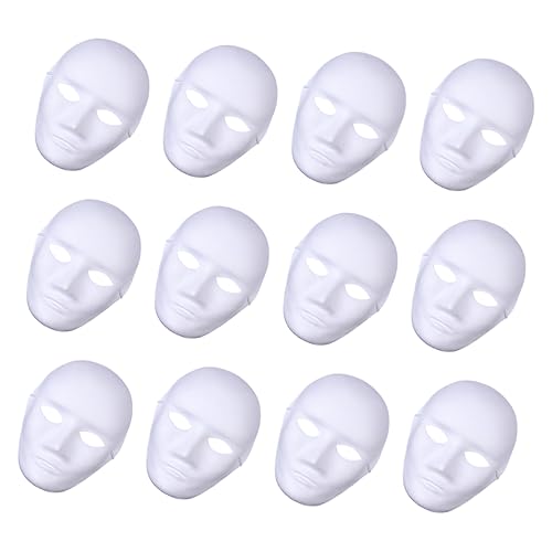 FELTECHELECTR Vollmaske Aus Papierzellstoff 12-teiliges Set Halloween-kostüme Für Erwachsene Gruselige Paarkostüme Maskerade Tanzparty-zubehör FELTECHELECTR Vollmaske Aus Papierzellstoff 12-teiliges Set Halloween-kostüme Für Erwachsene Gruselige Paarkostüme Maskerade Tanzparty-zubehör von FELTECHELECTR