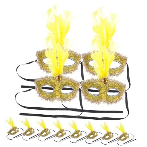 FELTECHELECTR 12 stücke Halloween Maskerade Maske Set Gelb Halb-Gesicht Party Masken für Kostüme Karneval Requisiten FELTECHELECTR 12 stücke Halloween Maskerade Maske Set Gelb Halb-Gesicht Party Masken für Kostüme Karneval Requisiten von FELTECHELECTR