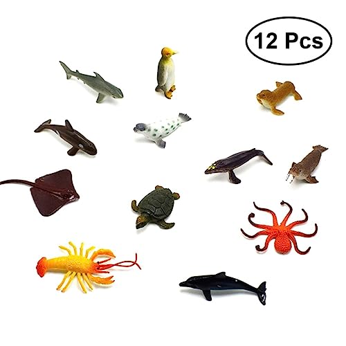 FELTECHELECTR Spielzeug 12st Spielzeuge Fischspielzeug Spielzeugset Kind Ozean Modelle von FELTECHELECTR
