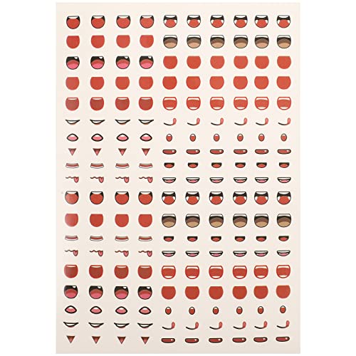 FELTECHELECTR 1Blatt DIY Mundaufkleber für Tonfiguren Selbstklebende Papieraufkleber zur Gesichtsdekoration von Animationspuppen Sicher und Langlebig Vielseitig Einsetzbar für Kreative FELTECHELECTR 1Blatt DIY Mundaufkleber für Tonfiguren Selbstklebende Papieraufkleber zur Gesichtsdekoration von Animationspuppen Sicher und Langlebig Vielseitig Einsetzbar für Kreative von FELTECHELECTR