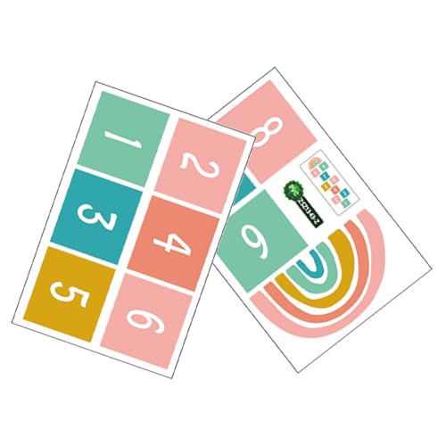 FELTECHELECTR 1Satz Bodenaufkleber für Kinderzimmer Abnehmbare Spielaufkleber für Kindergarten Dekoration Praktische und Langlebige Wandgestaltung für Sicheres von FELTECHELECTR