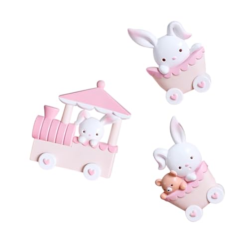 FELTECHELECTR 1Satz Bunny Zug Kuchen Deko mit Niedlichen Kaninchen Figuren für Geburtstagsfeier und Babydusche Tortendeko für Unvergessliche und Tolle Fotokulissen FELTECHELECTR 1Satz Bunny Zug Kuchen Deko mit Niedlichen Kaninchen Figuren für Geburtstagsfeier und Babydusche Tortendeko für Unvergessliche und Tolle Fotokulissen von FELTECHELECTR