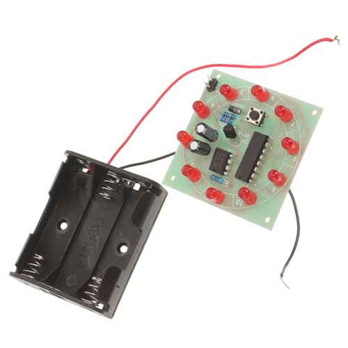 FELTECHELECTR 1Satz DIY LED Glücksradlampe Wissenschaftliche Requisiten zum Selbermachen für Schule Zuhause LED Komponenten Batteriebox Fördert Kreatives Lernen Entdeckung von FELTECHELECTR