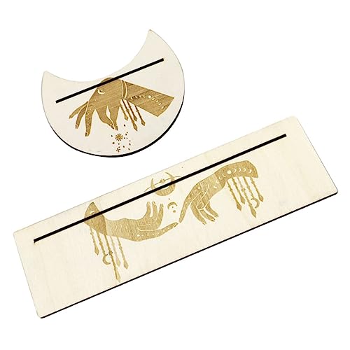 FELTECHELECTR 1Satz Holz Tarotkartenhalter Handgefertigter Displayständer im Monddesign für Tarotkarten für Zuhause Bars und Spirituelle Zeremonien Langlebig und Leicht FELTECHELECTR 1Satz Holz Tarotkartenhalter Handgefertigter Displayständer im Monddesign für Tarotkarten für Zuhause Bars und Spirituelle Zeremonien Langlebig und Leicht von FELTECHELECTR