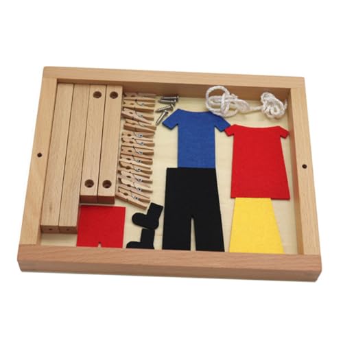 FELTECHELECTR 1Satz Lustiges Holzspielzeug für Pädagogisches Selbstpflegefähigkeiten Kleiderhänge für Interaktives und Lernen für Jungen und Ab FELTECHELECTR 1Satz Lustiges Holzspielzeug für Pädagogisches Selbstpflegefähigkeiten Kleiderhänge für Interaktives und Lernen für Jungen und Ab von FELTECHELECTR