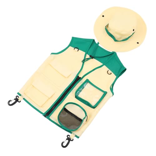FELTECHELECTR 1Satz Outdoor Explorer für Teiliges Kostüm mit Weste und Hut Atmungsaktives Material Verstellbare für Rollenspiele und Erkundungen im Freien für Jungen FELTECHELECTR 1Satz Outdoor Explorer für Teiliges Kostüm mit Weste und Hut Atmungsaktives Material Verstellbare für Rollenspiele und Erkundungen im Freien für Jungen von FELTECHELECTR