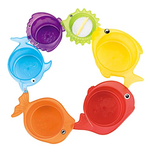 FELTECHELECTR 1Satz Stapelbecher Cartoon Badespielzeug für Stapelspielzeug für Badewanne Strand und Park Fördert Hand Auge Koordination und Farberkennung Ergonomisches Design FELTECHELECTR 1Satz Stapelbecher Cartoon Badespielzeug für Stapelspielzeug für Badewanne Strand und Park Fördert Hand Auge Koordination und Farberkennung Ergonomisches Design von FELTECHELECTR