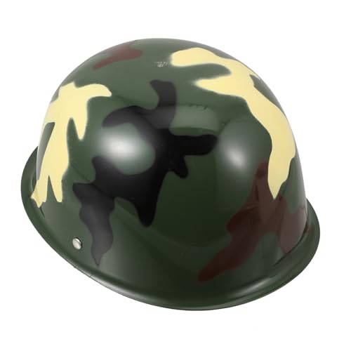 FELTECHELECTR 1Stk Camouflage-Helm Helme für Kinder Erwachsene Tarnkostüm Hüte anziehen militärisches Spielzeug Kinderspielzeug Camouflage-Hut Helm Spielzeug Cosplay Partyhut Kleid Plastik von FELTECHELECTR