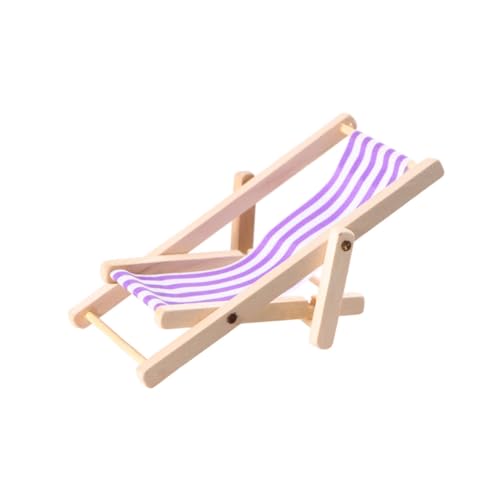 FELTECHELECTR 1stk Mini-strandkorb Miniatur-puppenhausmöbel Nautische Strandkörbe Babysachen Puppenhausstuhl Kuchendekoration Zubehör Für Babypuppen Zeug Kind Suite Bambus Violett Spielzeug von FELTECHELECTR