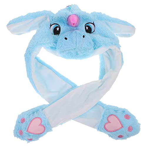 FELTECHELECTR 1stk -kappe Plüsch-einhorn-hut Kleid Für Mädchen Mädchen-outfits Ostern Party Favor Plüsch Hasenmütze Mädchen Kleider Tier Headwear Flauschige Kaninchenfell Kind Kleidung von FELTECHELECTR