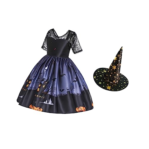 FELTECHELECTR 1Stk schwarze Abendkleider Ballkleider Hexen Hut halloween kostüm kinder halloween+kostüm+kinder Kinderkleidung Maskerade-Hexen-Outfit Halloween-Hexenkostüm Abschlussball die von FELTECHELECTR