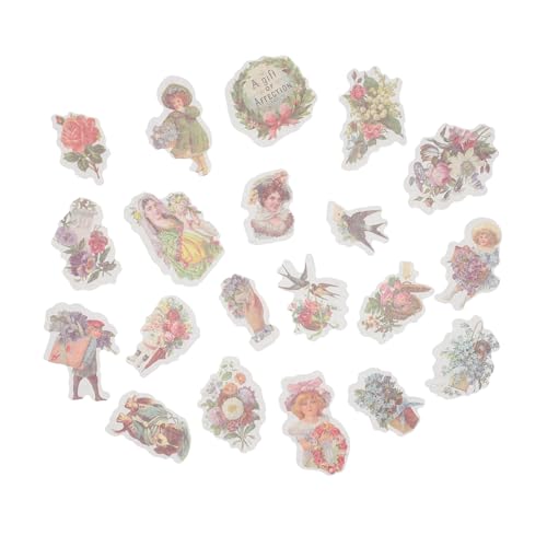 FELTECHELECTR 2 Boxen Vintage Handgemachte Scrapbook Aufkleber Dekorative Aufkleber Für Handwerk Dekorative Papier Blätter FELTECHELECTR 2 Boxen Vintage Handgemachte Scrapbook Aufkleber Dekorative Aufkleber Für Handwerk Dekorative Papier Blätter von FELTECHELECTR