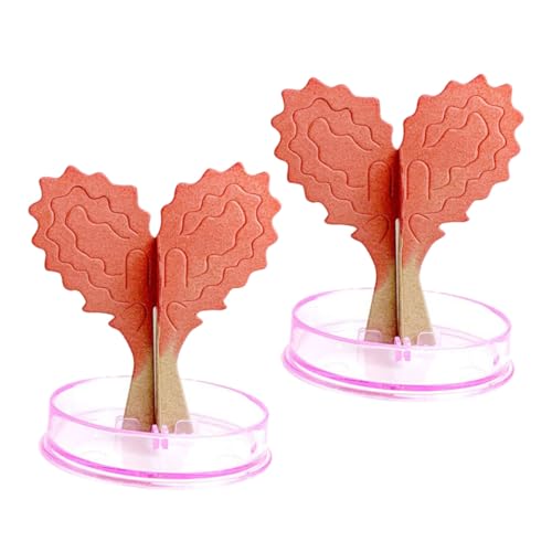 FELTECHELECTR 2 Sätze Herzförmiger Love Tree Bastelset Wachsender Papierbaum Kreatives DIY Geschenk Valentinstag Partner Geschenk Deko für Zuhause und Kinderzimmer von FELTECHELECTR