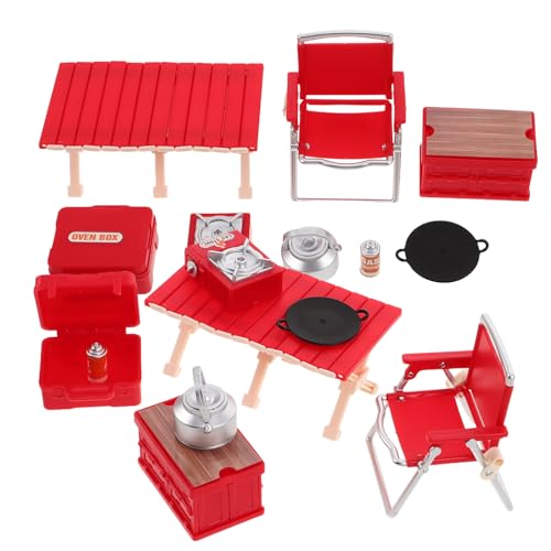 FELTECHELECTR 2 Sätze Kinderspielzeug Klappbare Campingstühle simulierter Herd tragbarer Herd Kleiner tragbarer Stuhl Campingausrüstung für -Spielset für Plastik rot FELTECHELECTR 2 Sätze Kinderspielzeug Klappbare Campingstühle simulierter Herd tragbarer Herd Kleiner tragbarer Stuhl Campingausrüstung für -Spielset für Plastik rot von FELTECHELECTR