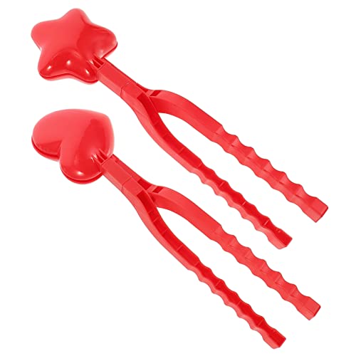 FELTECHELECTR 2 Satz Schneeballform Schneekegelhersteller Schneeclip Schneedecke schneeballzange schneeballmacher Zubehör für Schneeballschlachten Schneeball-Clip Plastik rot FELTECHELECTR 2 Satz Schneeballform Schneekegelhersteller Schneeclip Schneedecke schneeballzange schneeballmacher Zubehör für Schneeballschlachten Schneeball-Clip Plastik rot von FELTECHELECTR