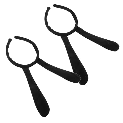 FELTECHELECTR 2 Stück Haarschmuck Bienen Outfit Antennen Haarband Halloween Bienen Stirnband Für Frauen Antennen Stirnbänder Schwarzer Kunststoff von FELTECHELECTR