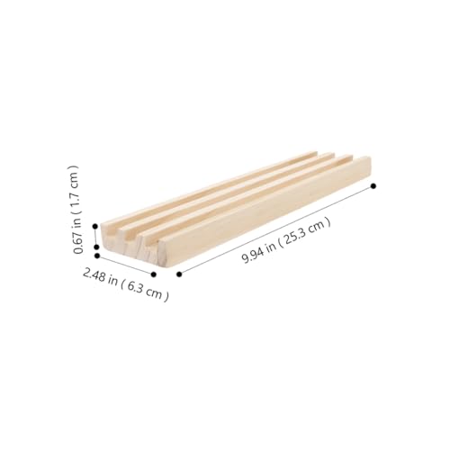 FELTECHELECTR 2 Stück Holz Domino Ständer aus Robustem Kiefernholz mit Rutschfestem Sockel Tabletts für Montessori Domino Train Mahjong und Karten Spiele Tragbarer Organizer für Komplexe von FELTECHELECTR
