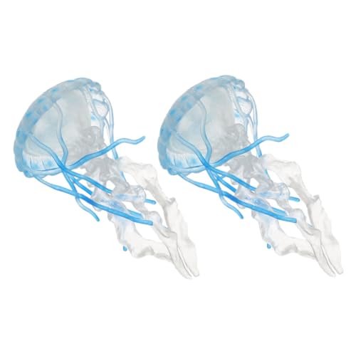 FELTECHELECTR 2 Stücke Kunststoff Künstliche Quallen Fisch Dekoration Silikon Quallen Für Aquarium Aquarium Desktop Simulation Künstliche Quallen von FELTECHELECTR