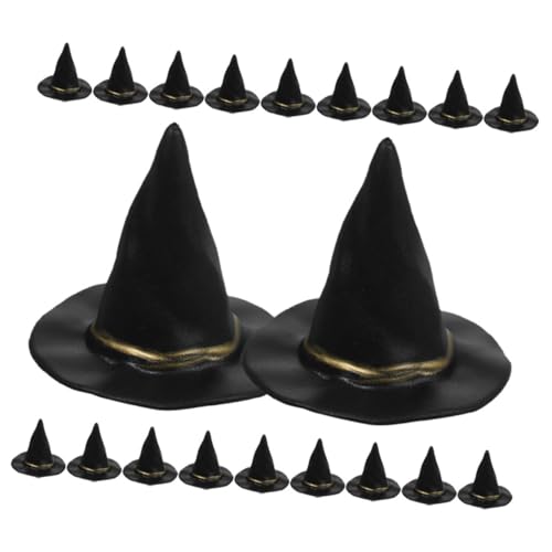 FELTECHELECTR 20 Stück Halloween-hexenhüte Aus Kunststoff, Kleine Partyhüte, Kleine Party-hexenhut, Foto-requisiten, Weinflaschenaufsätze, Puppenhaus-szenen-layout FELTECHELECTR 20 Stück Halloween-hexenhüte Aus Kunststoff, Kleine Partyhüte, Kleine Party-hexenhut, Foto-requisiten, Weinflaschenaufsätze, Puppenhaus-szenen-layout von FELTECHELECTR