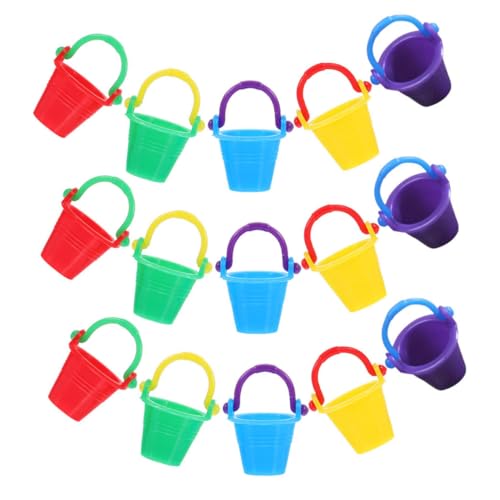 FELTECHELECTR 20 Stück Mini-Eimer Aus Kunststoff: Miniatur-Eimer Für Puppenhäuser, Kleine Wassereimer Mit Griffen Für Puppenhaus, Feengarten-Dekoration, Kinderspielzeug FELTECHELECTR 20 Stück Mini-Eimer Aus Kunststoff: Miniatur-Eimer Für Puppenhäuser, Kleine Wassereimer Mit Griffen Für Puppenhaus, Feengarten-Dekoration, Kinderspielzeug von FELTECHELECTR