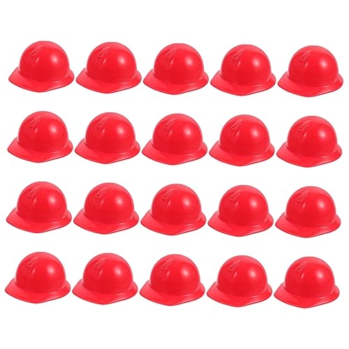 FELTECHELECTR 20 Stk Mini-Spielzeughelm Modell Spielzeugpuppenhelm 20 Stück (blau) Arbeiterkappen mini-Puppenhelme Kinderspielzeug Schutzhelm Puppenhut Puppenhüte Sortiert Baby Zylinder Bau Hut von FELTECHELECTR