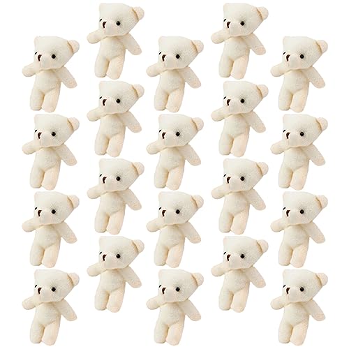 FELTECHELECTR 20St tragbare Bärenfiguren Multifunktionaler Bärenanhänger verschleißfeste Bärenfiguren Tiere kuschelbären Plush multifunktionale Bärenfiguren Tragbarer Bärenanhänger Stoff von FELTECHELECTR