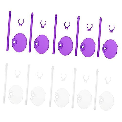 FELTECHELECTR 20Stücke Puppenunterstützungsrahmen Transparente Lilafarbene Puppenständer Stabiler Halter für Puppen für Puppenzubehör und Kreatives FELTECHELECTR 20Stücke Puppenunterstützungsrahmen Transparente Lilafarbene Puppenständer Stabiler Halter für Puppen für Puppenzubehör und Kreatives von FELTECHELECTR