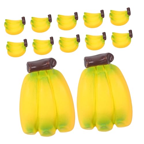FELTECHELECTR 24 Stück Teiliges Mini Bananen Realistische Miniatur Fruchtmodelle mit Glatter Oberfläche Lebensechte Dollhouse Dekoration DIY Bastelzubehör für Puppenhaus Küche Vielseitige FELTECHELECTR 24 Stück Teiliges Mini Bananen Realistische Miniatur Fruchtmodelle mit Glatter Oberfläche Lebensechte Dollhouse Dekoration DIY Bastelzubehör für Puppenhaus Küche Vielseitige von FELTECHELECTR