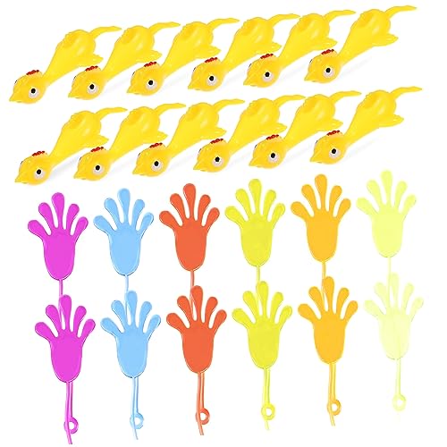 FELTECHELECTR 24Stücke Teiliges Set mit Klebrigen Händen und Schleuderhühnchen Lustiges Partyspielzeug für Geburtstagsfeiern und Mitgebsel FELTECHELECTR 24Stücke Teiliges Set mit Klebrigen Händen und Schleuderhühnchen Lustiges Partyspielzeug für Geburtstagsfeiern und Mitgebsel von FELTECHELECTR