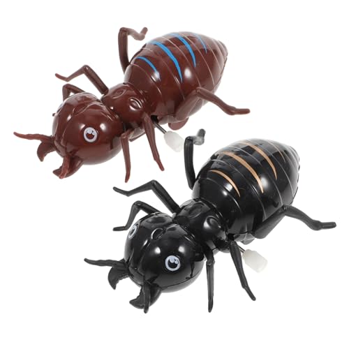 FELTECHELECTR 2St Ant Novelty Scary Tricky Toy Ameisen Spielzeug Babyspielzeug Kinderspielzeug ferngesteuerte Spinne Modelle Aufziehpuppen Laufendes Spielzeug zum Aufziehen Halloween Uhrwerk von FELTECHELECTR