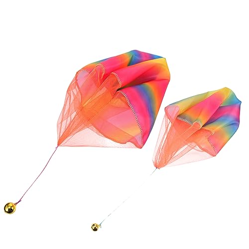 FELTECHELECTR Outdoor-flugspielzeug Für Jungen Und Mädchen Handwurf-Fallschirm Fallschirmspielzeug Für Kleinkinder Stabile Konstruktion Entwicklung Kognitiver Fähigkeiten Freudvolle Spielzeit von FELTECHELECTR