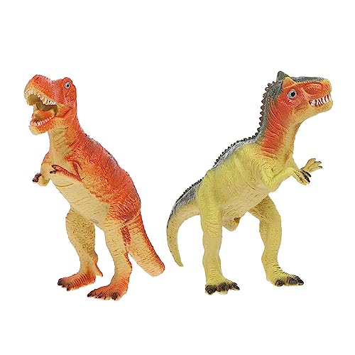 FELTECHELECTR 2St Tiermodell Spielzeug Toys Children's Toys spielsachen für Kinder Kid Toys Dinosaur Toys Desktop-Dekorationen klingende Dinosauriermodelle Dinosaurier-Modelle weiches Gummi von FELTECHELECTR