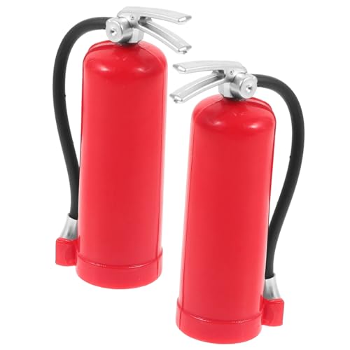 FELTECHELECTR 2stücke Miniatur Feuerlöscher Deko Für Für -landschaftsdekoration Hohe Vielseitig Einsetzbar Für Miniaturleben Und -projekte von FELTECHELECTR