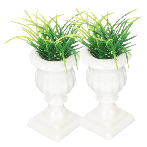 FELTECHELECTR 2Stücke Miniatur Bonsai Töpfe Simulierte Marmor Säulen für Puppenhaus Dekoration Künstliche Topfpflanzen für Garten und Wohndekoration FELTECHELECTR 2Stücke Miniatur Bonsai Töpfe Simulierte Marmor Säulen für Puppenhaus Dekoration Künstliche Topfpflanzen für Garten und Wohndekoration von FELTECHELECTR